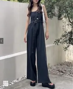 【新品】GRL 2Wayベルト付きデニムコンビネゾン[cu480] キャミ