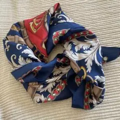 LE CAMP シルクスカーフ ネイビー