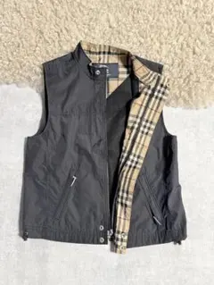 バーバリーロンドン キッズ用　ナイロンベスト　ノバチェック　120