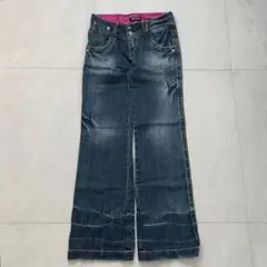 WAVELISTローライズデニム フレアパンツ ギャルy2kグランジ