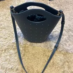 kakatoo スタッズ付き 2WAY バケットバッグ ブルーのサムネイル