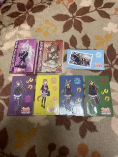 ウマ娘　ミニクリアファイル2個とシール5枚セット