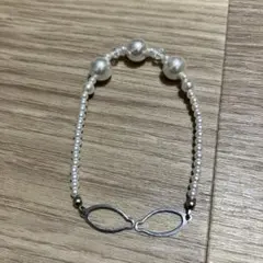 ホワイトパール ビーズブレスレット