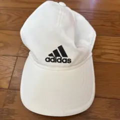 アディダス adidas ランニング キャップ 帽子 白 54 〜57cm