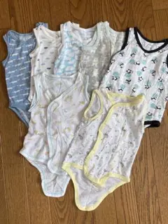 ベビー肌着 メッシュ ロンパース70サイズ　7点セット