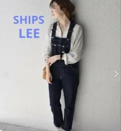 SHIPS×LEE 別注 テーパードオーバーオール インディゴ S デニムのサムネイル