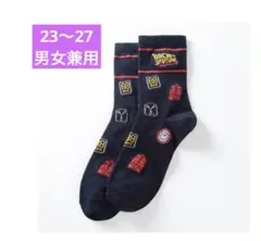 バック・トゥ・ザ・フューチャー　ソックス（アイコン）23〜27男女兼用