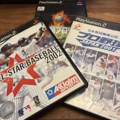 PS2 野球ゲームソフト3本セット PS2