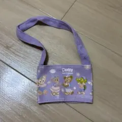 香港ディズニー　ダッフィーフレンズ　ドリンクスリーブ　パープル