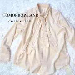 TOMORROWLAND collection ボウタイ ブラウス ピンク