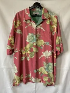 シルク100%】MaxMara /フルーツ柄オープンカラーシャツ 総柄 白タグ