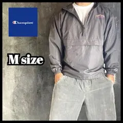 チャンピオン　ハーフジップ　ナイロンジャケット