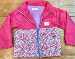100 ウインドブレーカー　ジャンパー　ジャケット ピンク花柄