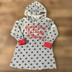 Daddy oh Daddy 星柄フード付きワンピース 110