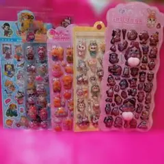 クライベイビー・ラブブ・カピバラ・モリー☆シール⑤点set