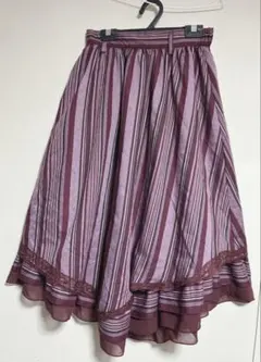 アクシーズファム　ピンクとパープル　フレアスカート