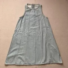 新品 ZARA ノースリーブデニムワンピース 12-13歳 156センチ