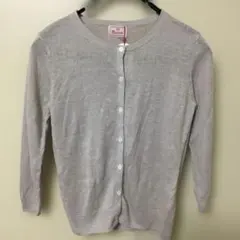 mao made マオメイド リネン100%カーディガン グレージュ