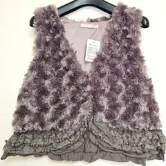 【新品未使用】 ボレロ ローズフェイクファー　Mサイズ