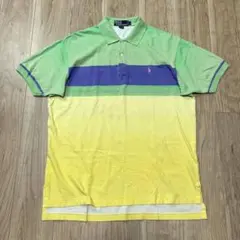 ◆ポロバイラルフローレン 半袖 ポロシャツ サイズL コットン R-4436
