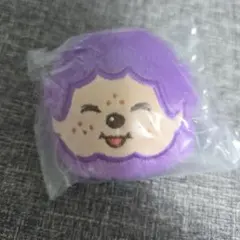 モンチッチ　ガチャガチャ　フェイスぬいぐるみ　パープルのサムネイル