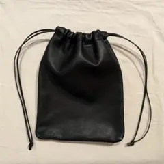 mercredin メルクルディン レザー巾着 本革 ポシェット ゴートレザー