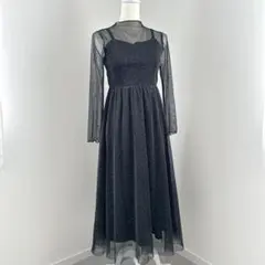 アサクラ　総ラメ　パーティドレス　総ラメ　結婚式　披露宴　M