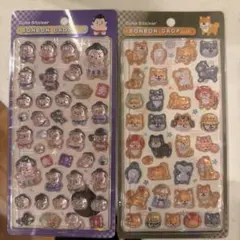 【正規品】お相撲さん/柴犬　和柄ボンボンドロップシール