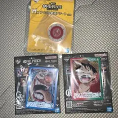 ワンピース 一番くじ G賞 カードデザインアクリルスタンド ルフィ　バギー　H賞