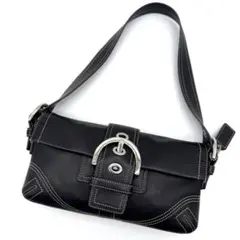 y2k coach soho one shoulder bag black