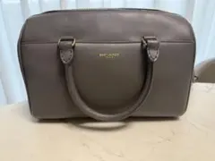 SAINT LAURENT グレー レザーハンドバッグ