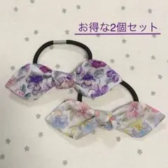 No.711リバティ♡シンクオブミー ♡うさみみリボンゴム