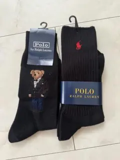 POLO RALPH LAUREN 赤、ベアソックス 2足セット　即購入可のサムネイル