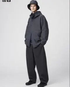 UNIQLO U ブラッシュドスウェットワイドパンツ ブラウン M ユニクロ