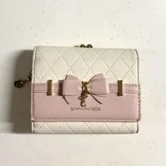 Samanthavega サマンサヴェガ サマンサベガ キルティングリボン折財布
