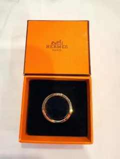 HERMES エルメス スカーフリング リュバン ゴールド