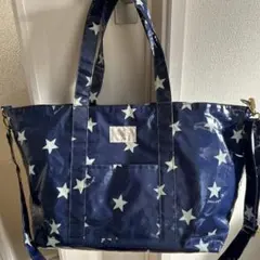 gelato pique マザーズバック　トートバッグ　ショルダー付　ネイビー