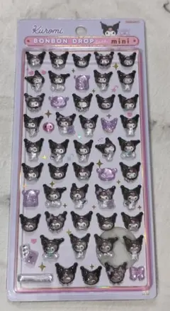 10.ボンボンドロップシール　ミニ　クロミ