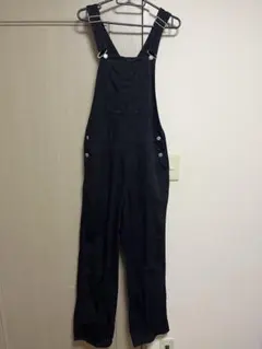 グローバルワーク　デニムオーバーオール　ブラック