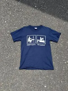 00s vintage ピクトグラム パロディT