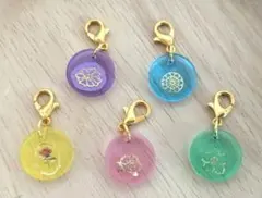 レジンチャーム　ハンドメイド　　　　　　めじるしチャーム　アンブレラチャーム