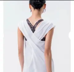 SUKALA バッククロスプリントTシャツ L タンクトップ