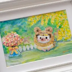 サイン入りアート作品 あばれる君＆クマムシ - メルカリ