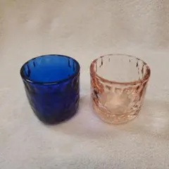 お猪口　ペア　ガラス製　セット売り