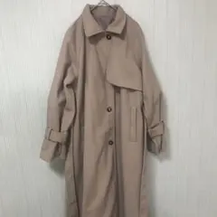 ☆訳あり特価☆ GRL リボンベルト付きフェイクウールトレンチコート