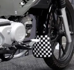 バイク用 フェンダーフラップ クロスカブ チェッカー柄 泥除け カスタムのサムネイル