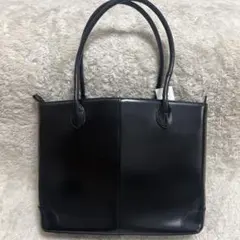 ミッシェクルラン　トートバッグ　オールレザー　ブラック　牛床革のサムネイル