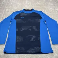 160 UNDER ARMOUR YXL 青 長袖 トップス