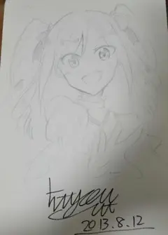 伍長　直筆スケブイラスト　　シンデレラガールズ　神崎蘭子 伍長 直筆スケブイラスト シンデレラガールズ 神崎蘭子 - メルカリ