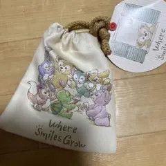 新品・未使用　東京ディズニーシー ダッフィー＆フレンズ 巾着袋 小物入れのサムネイル